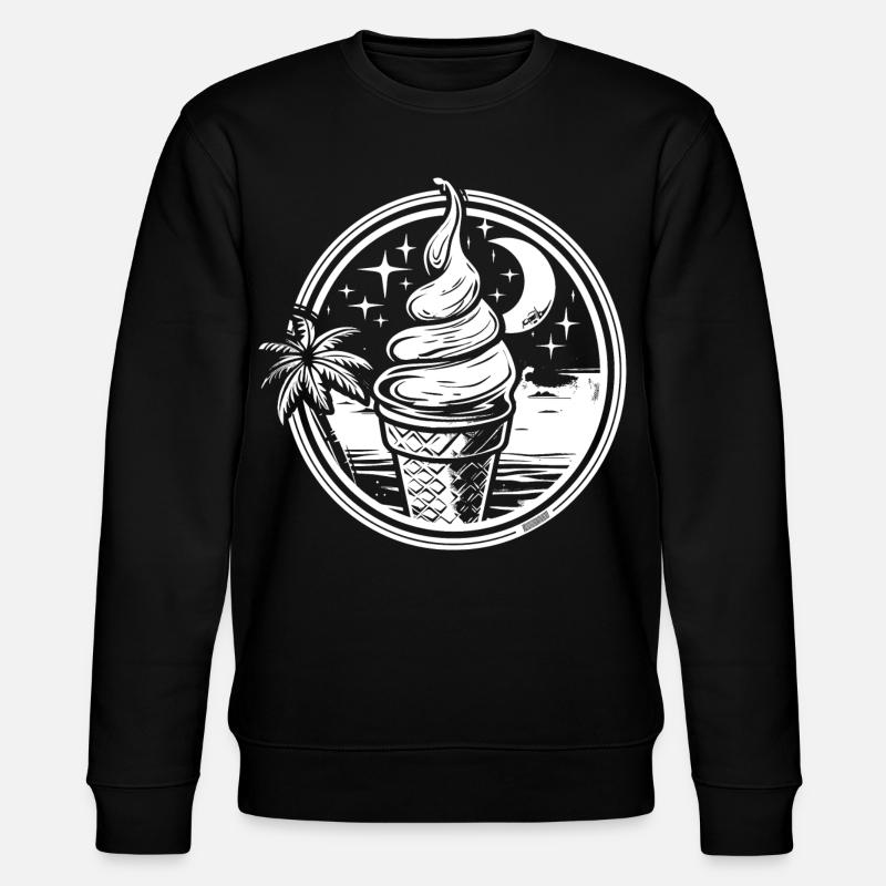 Dessin de crème glacée - Sweat bio CHANGER Stanley/Stella Unisexe - noir