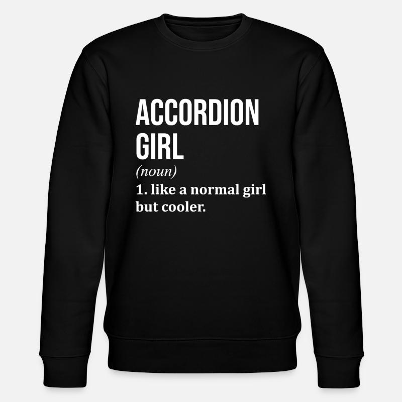 Akkordeon - Stanley/Stella Unisex Bio-Sweatshirt CHANGER  - Schwarz