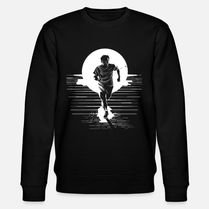 Dessin de garçon marathon - Sweat bio CHANGER Stanley/Stella Unisexe - noir