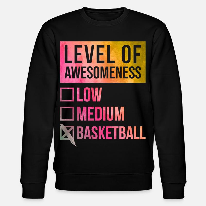 Basketball - Stanley/Stella Unisex Bio-Sweatshirt CHANGER  - Schwarz