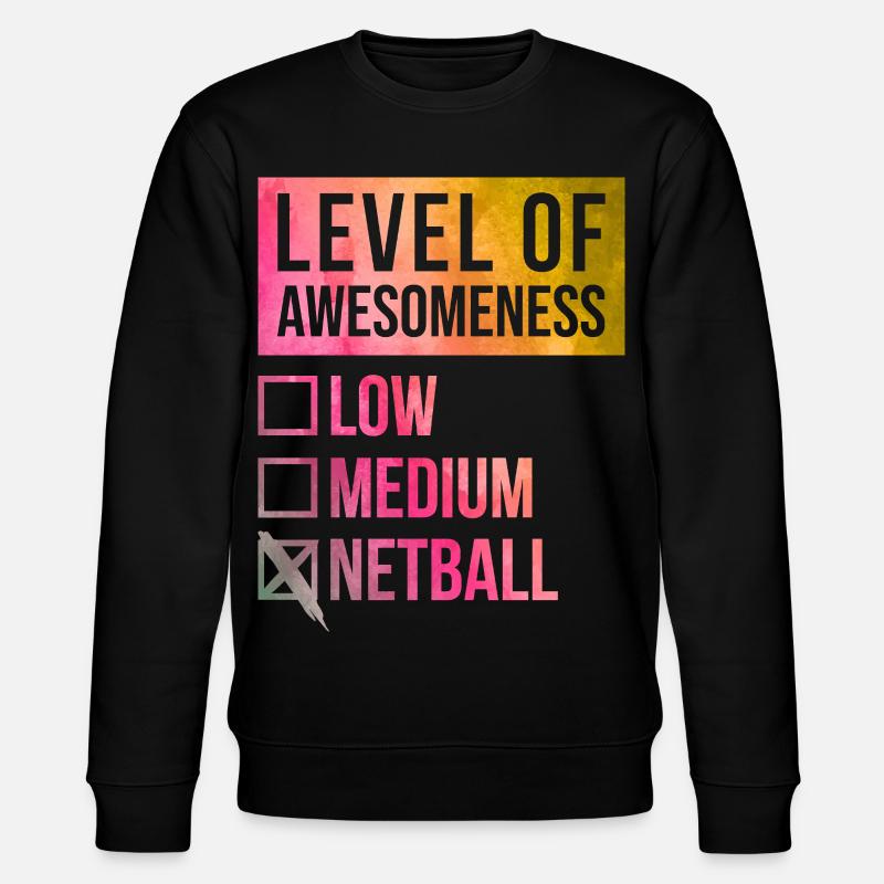 Netzball - Stanley/Stella Unisex Bio-Sweatshirt CHANGER  - Schwarz