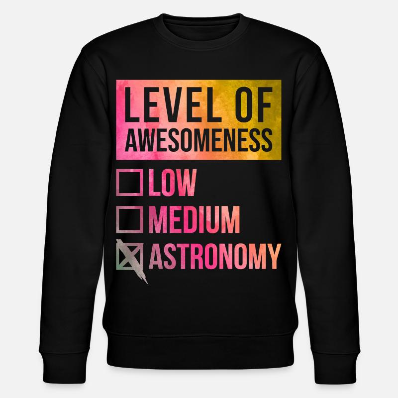 Astronomie - Stanley/Stella Unisex Bio-Sweatshirt CHANGER  - Schwarz