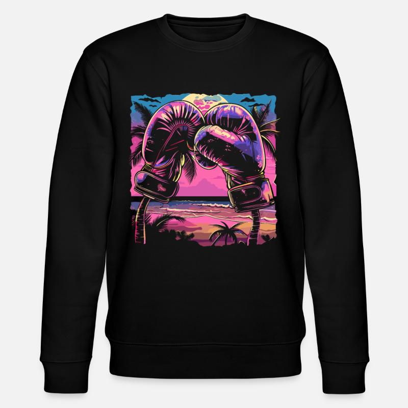 Boxhandschuhe Retrowave - Stanley/Stella Unisex Bio-Sweatshirt CHANGER  - Schwarz
