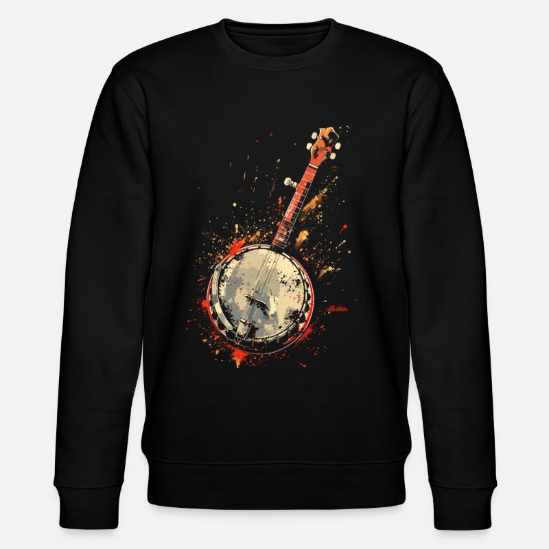 Banjo Éclaboussures de Couleur - Sweat bio CHANGER Stanley/Stella Unisexe - noir