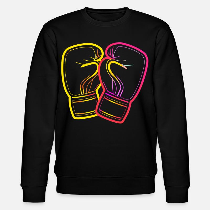 Dessin de gants de boxe - Sweat bio CHANGER Stanley/Stella Unisexe - noir