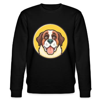 Saint Bernard Chien Race Dessin Animé Kawaii Clipart Animal de compagnie - Sweat bio CHANGER Stanley/Stella Unisexe - noir - Devant - Nik (191cm) & Marisol (170cm)