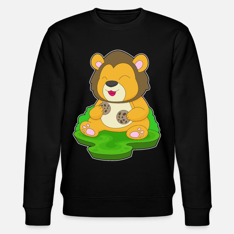 Löwe Cookie - Stanley/Stella Unisex Bio-Sweatshirt CHANGER  - Schwarz