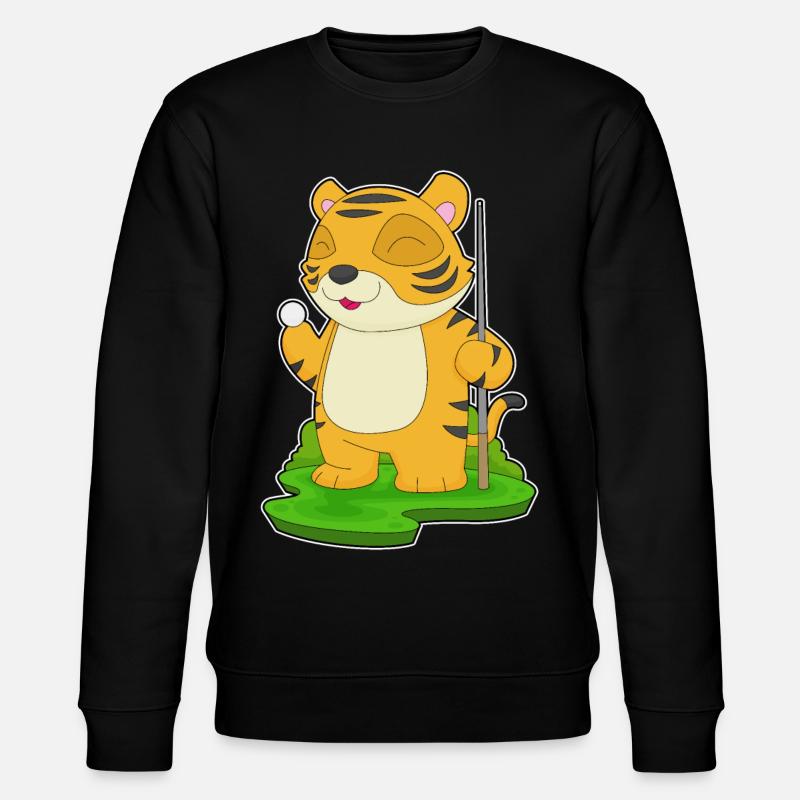 Tiger Billiard Queue - Stanley/Stella Unisex Bio-Sweatshirt CHANGER  - Schwarz