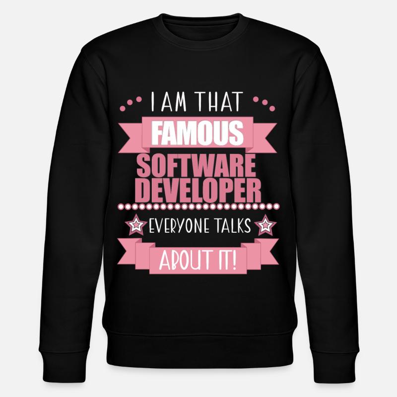 Softwareentwicklerin Beruf Damen Geschenk - Stanley/Stella Unisex Bio-Sweatshirt CHANGER  - Schwarz