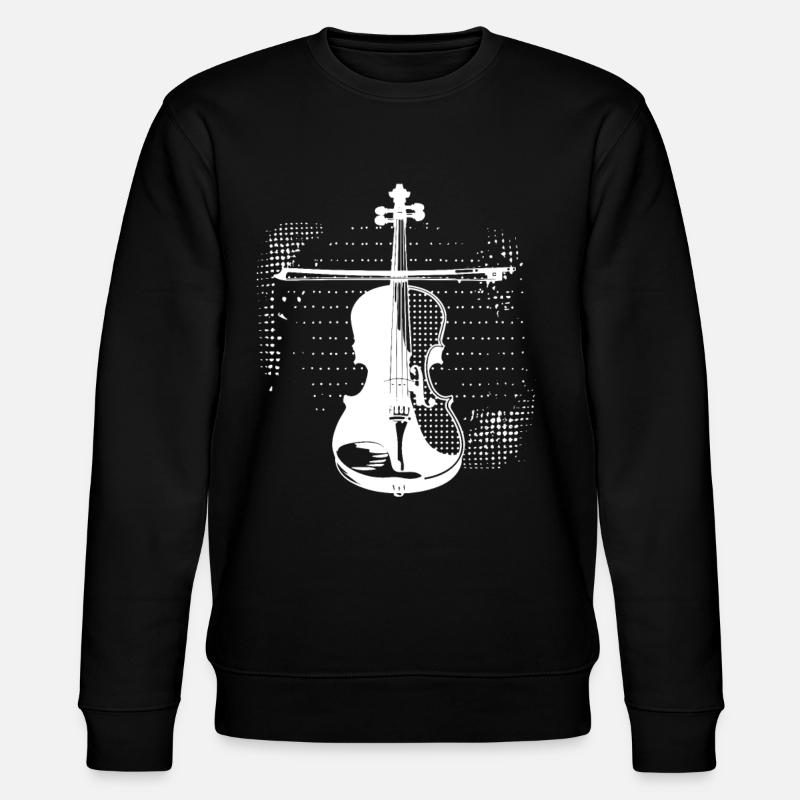 Violinenspieler - Stanley/Stella Unisex Bio-Sweatshirt CHANGER  - Schwarz