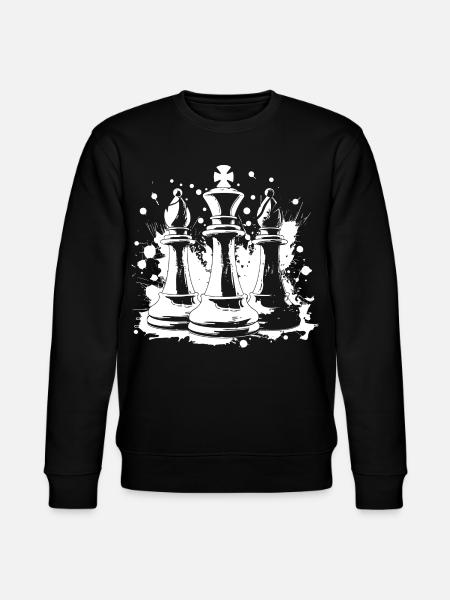 Chess bishop and king - Stanley/Stella CHANGER Unisex Organic Sweatshirt - black