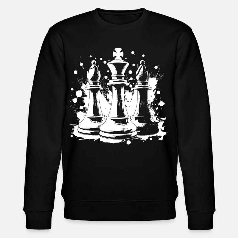 Chess bishop and king - Stanley/Stella CHANGER Unisex Organic Sweatshirt - black