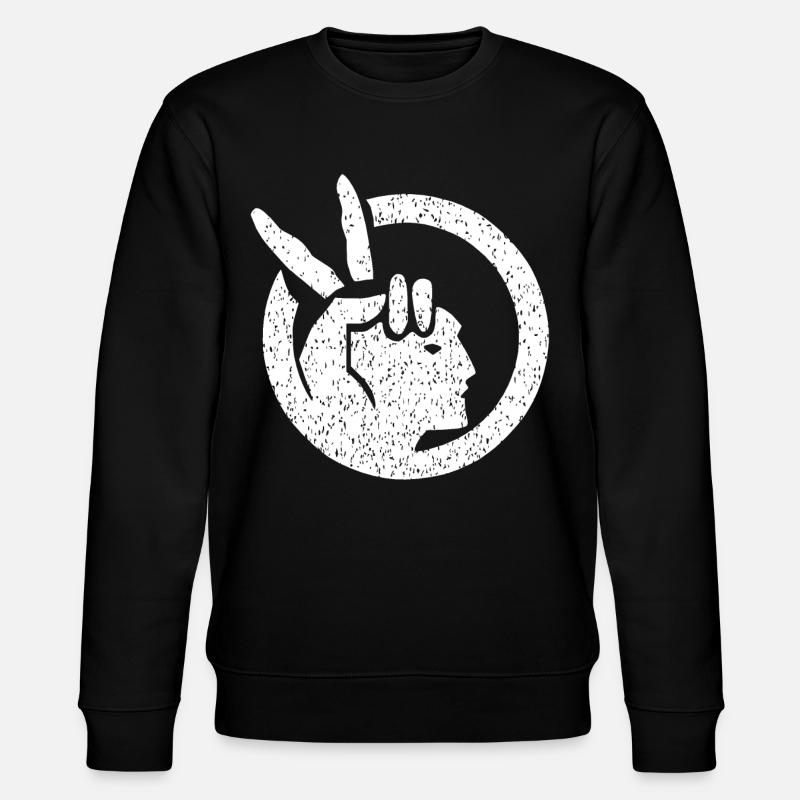 American Indian Movement flag - Stanley/Stella CHANGER Unisex Organic Sweatshirt - black