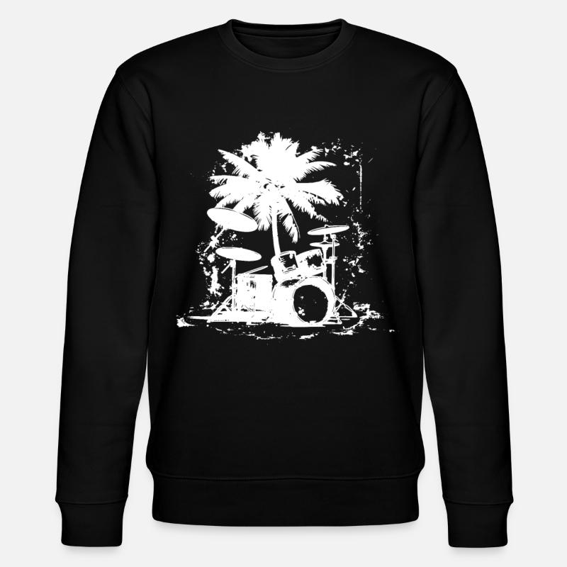 Schlagzeug - Stanley/Stella Unisex Bio-Sweatshirt CHANGER  - Schwarz