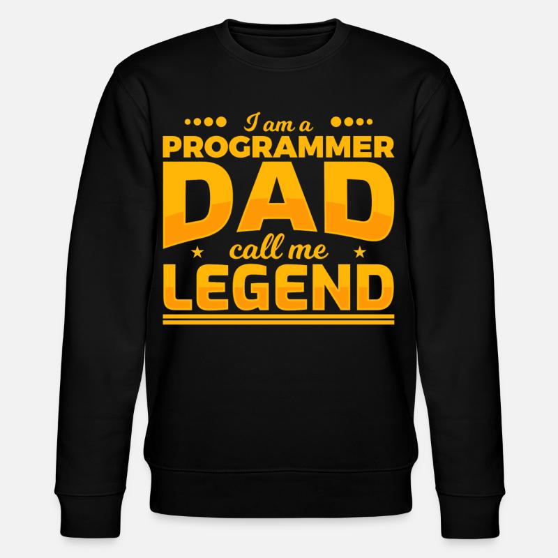 Programmierer Vater - Stanley/Stella Unisex Bio-Sweatshirt CHANGER  - Schwarz