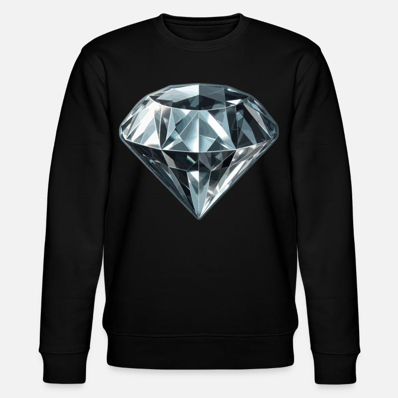 Pierre précieuse de diamant - Sweat bio CHANGER Stanley/Stella Unisexe - noir