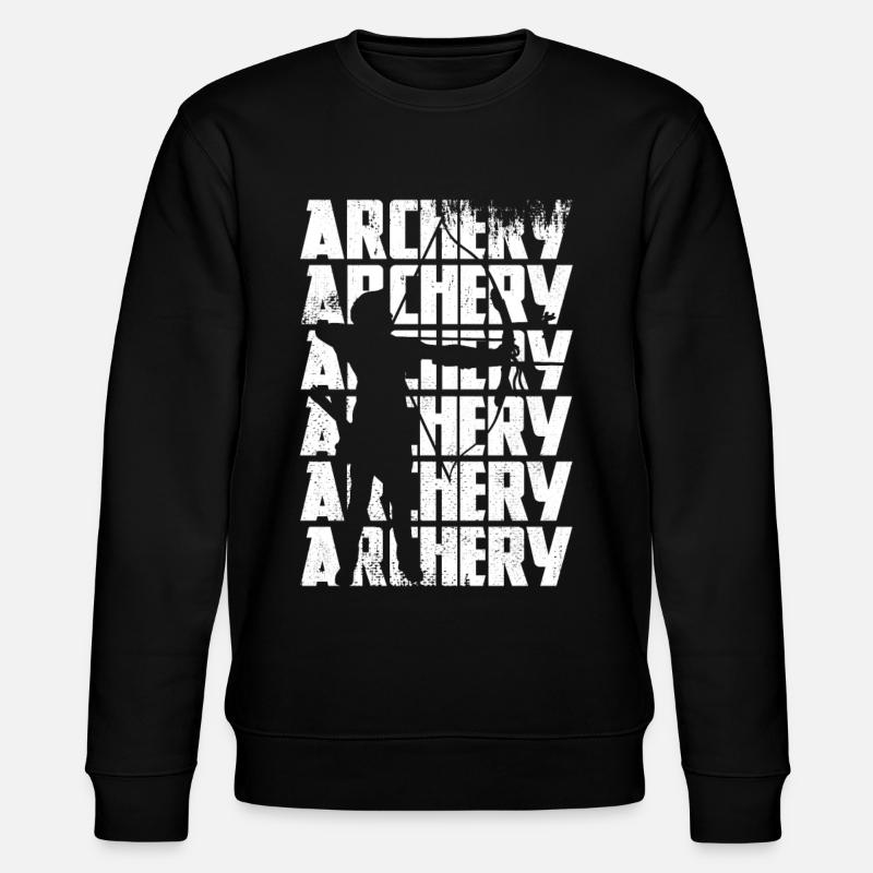 Bogenschießen - Stanley/Stella Unisex Bio-Sweatshirt CHANGER  - Schwarz