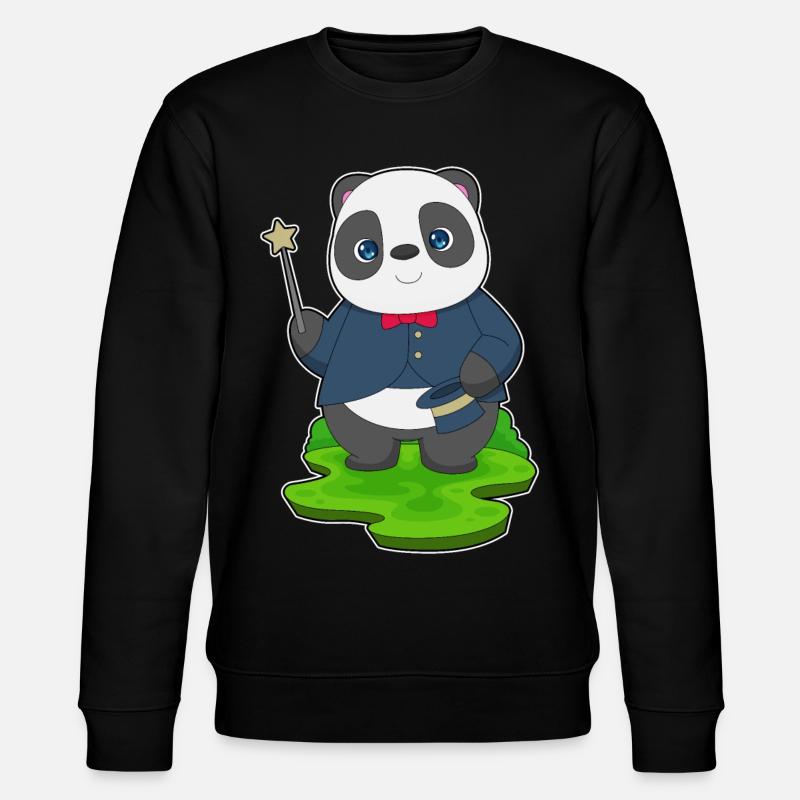 Baguette de sorcier panda - Sweat bio CHANGER Stanley/Stella Unisexe - noir