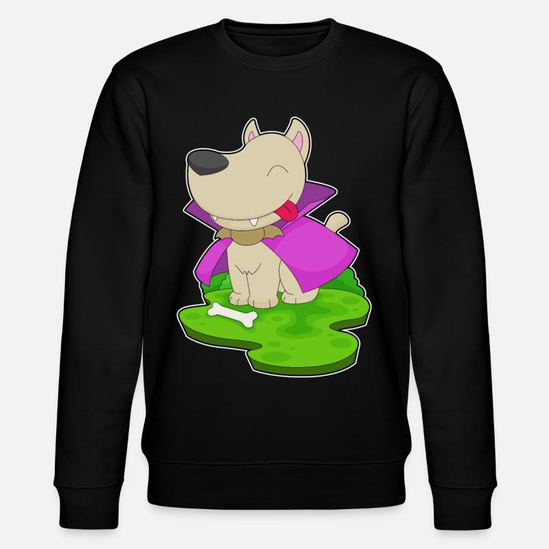Chien Halloween Vampire - Sweat bio CHANGER Stanley/Stella Unisexe - noir
