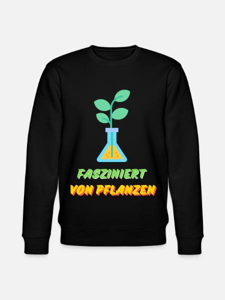 Fasziniert von Pflanzen - Stanley/Stella Unisex Bio-Sweatshirt CHANGER - Schwarz