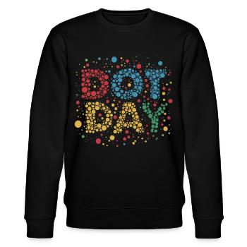 DOT-TAG - Stanley/Stella Unisex Bio-Sweatshirt CHANGER  - Schwarz - Vorne - Nik (191cm) & Marisol (170cm)