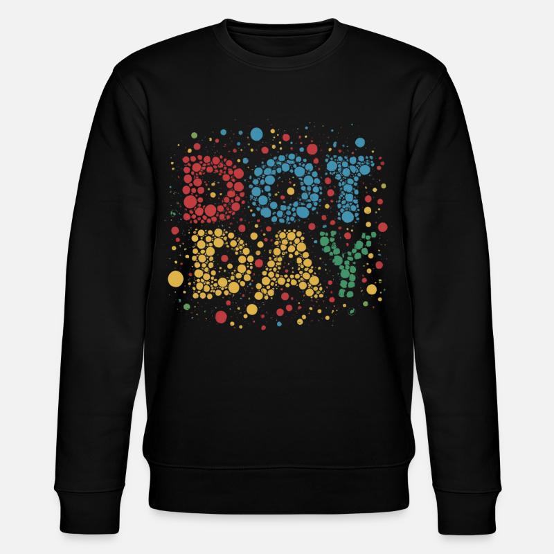 DOT DAY - Stanley/Stella CHANGER Unisex Organic Sweatshirt - black