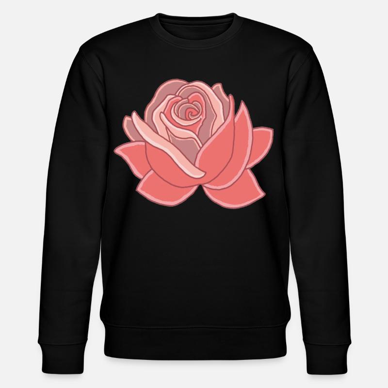 Herz der Rose - Stanley/Stella Unisex Bio-Sweatshirt CHANGER  - Schwarz