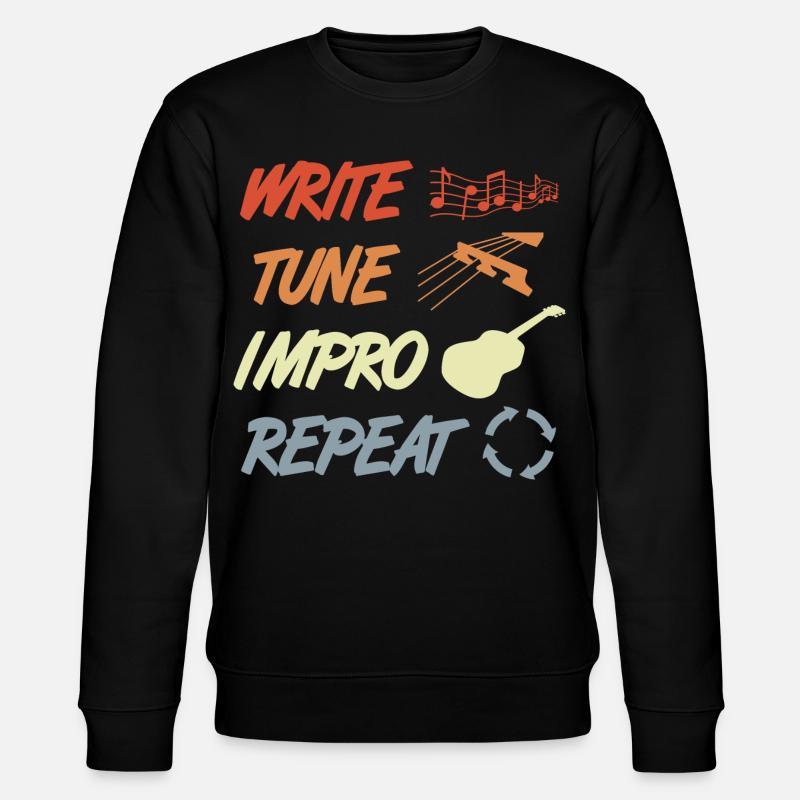 Routine de guitariste drôle - Sweat bio CHANGER Stanley/Stella Unisexe - noir