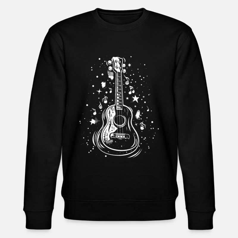 Croquis de ukulélé - Sweat bio CHANGER Stanley/Stella Unisexe - noir