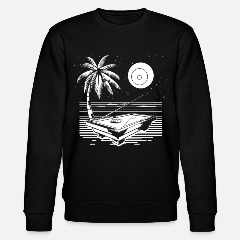 Dessin de billard - Sweat bio CHANGER Stanley/Stella Unisexe - noir