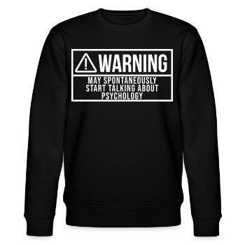 Psychologie Psychologie Psychologie - Stanley/Stella Unisex Bio-Sweatshirt CHANGER  - Schwarz - Vorne - Nik (191cm) & Marisol (170cm)