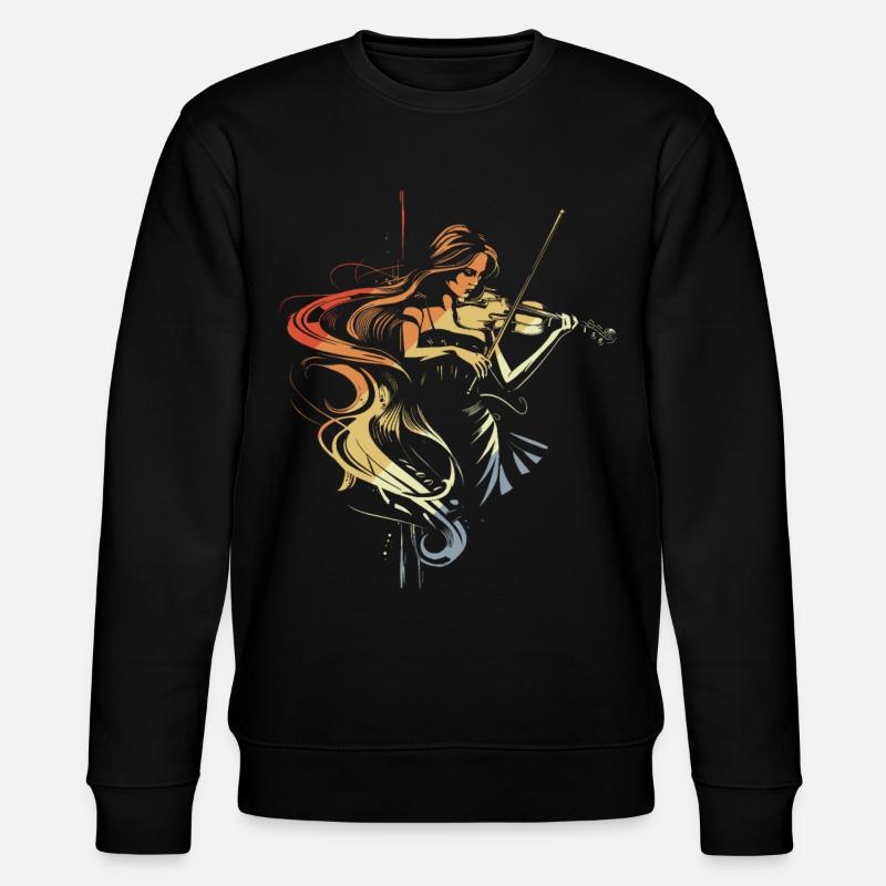 Fille violon - Sweat bio CHANGER Stanley/Stella Unisexe - noir