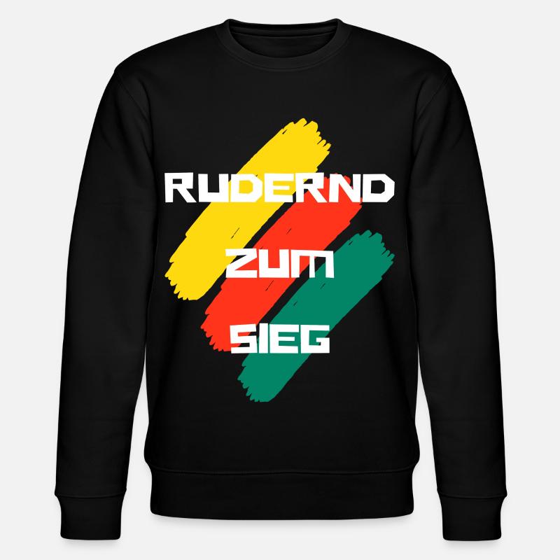Rudernd zum Sieg - Stanley/Stella Unisex Bio-Sweatshirt CHANGER  - Schwarz