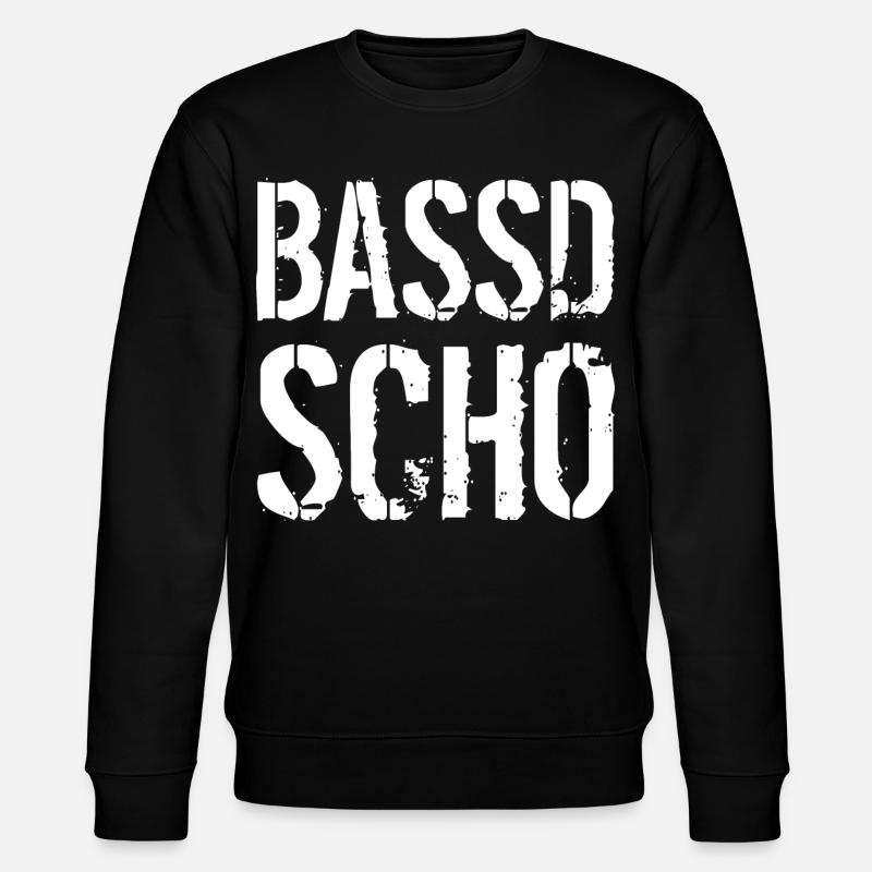Bassd scho - Stanley/Stella Unisex Bio-Sweatshirt CHANGER  - Schwarz