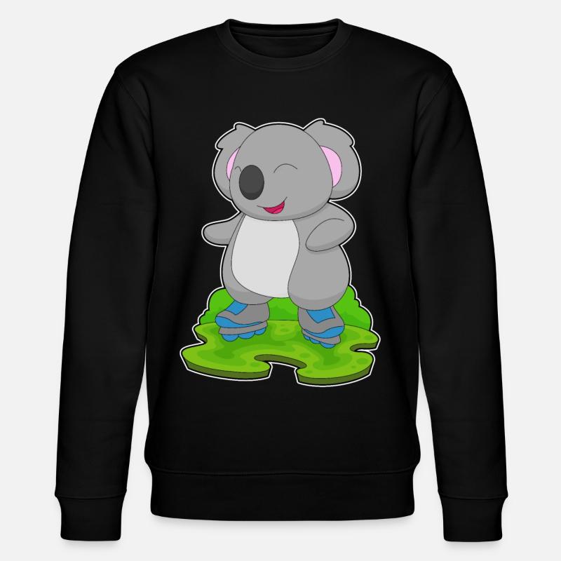 Koala Inline skating Inline skates - Stanley/Stella CHANGER Unisex Organic Sweatshirt - black