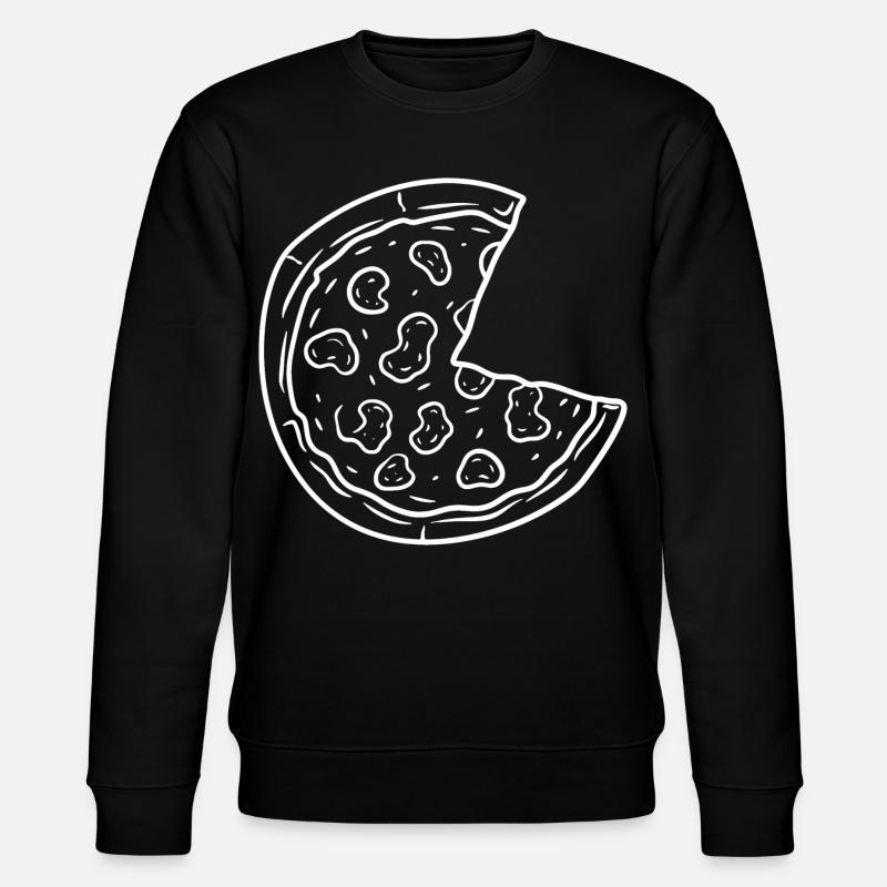 Pizza Skizze - Stanley/Stella Unisex Bio-Sweatshirt CHANGER  - Schwarz