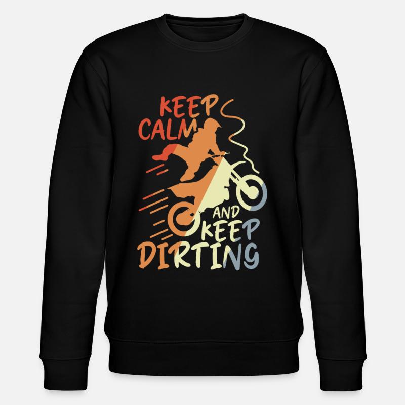 Keep Calm and Keep Dirting - Stanley/Stella Unisex Bio-Sweatshirt CHANGER  - Schwarz