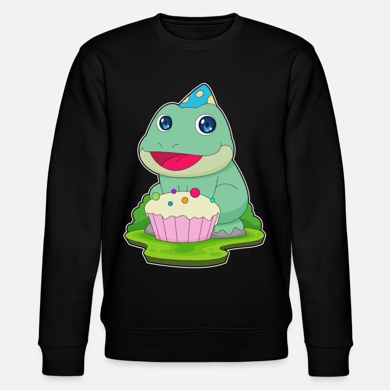 Cupcake d’anniversaire grenouille - Sweat bio CHANGER Stanley/Stella Unisexe - noir