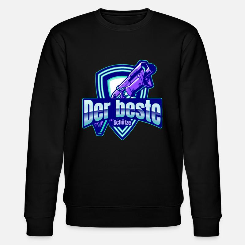 Der beste Schütze - Stanley/Stella Unisex Bio-Sweatshirt CHANGER  - Schwarz