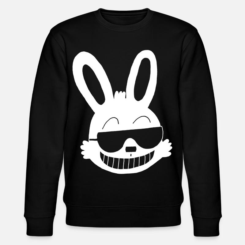 Lapin blanc frimeur - Sweat bio CHANGER Stanley/Stella Unisexe - noir
