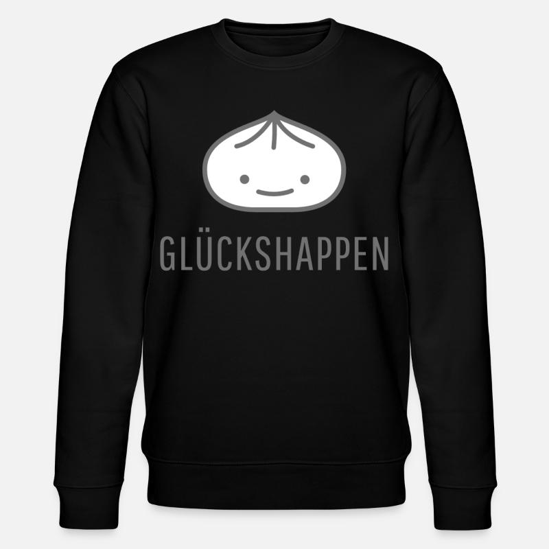 Glückliche Teigtaschen - Stanley/Stella Unisex Bio-Sweatshirt CHANGER  - Schwarz