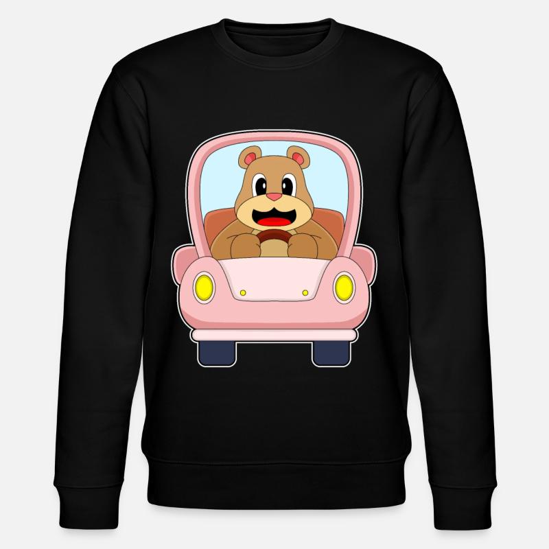 Bär Auto - Stanley/Stella Unisex Bio-Sweatshirt CHANGER  - Schwarz