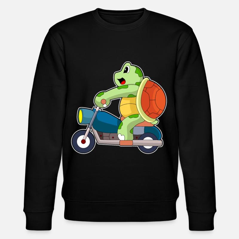 Schildkröte Motorrad - Stanley/Stella Unisex Bio-Sweatshirt CHANGER - Schwarz