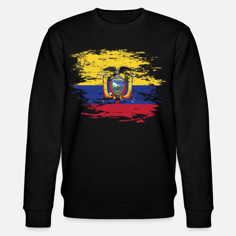 Drapeau de l'Équateur utilisé - Sweat bio CHANGER Stanley/Stella Unisexe - noir