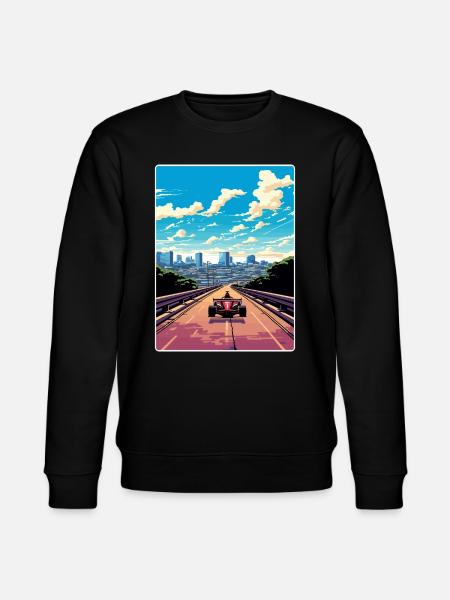 Austin Circuit Motorsport Race Texas Travel Poster - Stanley/Stella CHANGER Unisex Organic Sweatshirt - black
