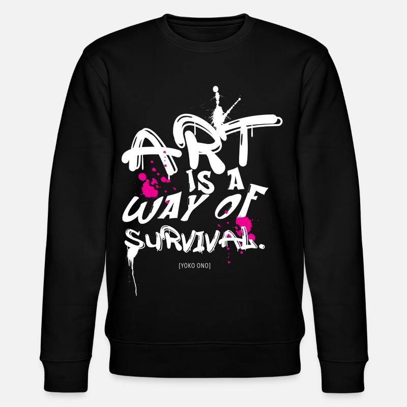 En slags overlevelse - Stanley/Stella CHANGER økologisk unisex-sweatshirt - svart