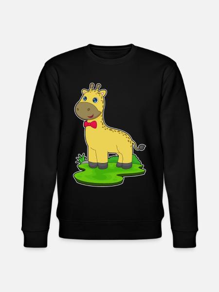 Giraffe Schleife - Stanley/Stella Unisex Bio-Sweatshirt CHANGER - Schwarz