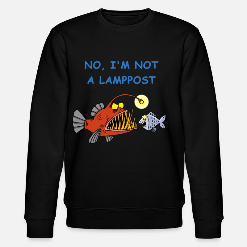 Abgründiger Fisch - Stanley/Stella Unisex Bio-Sweatshirt CHANGER  - Schwarz
