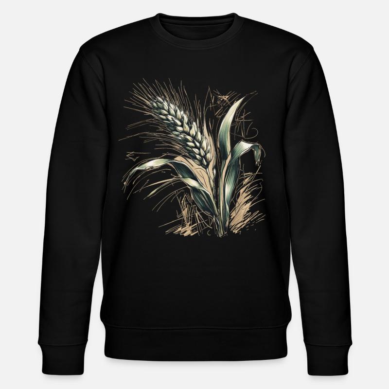 Kłos pszenicy - Ekologiczna bluza unisex Stanley/Stella CHANGER  - czarny