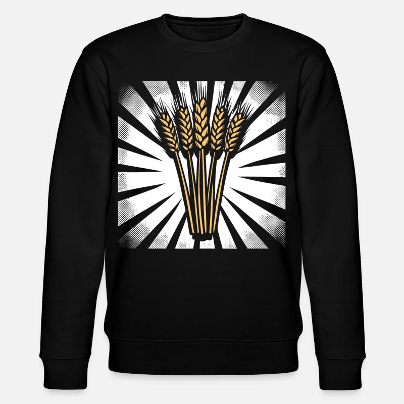 5 Weizenähren Highlight Gold - Stanley/Stella Unisex Bio-Sweatshirt CHANGER - Schwarz